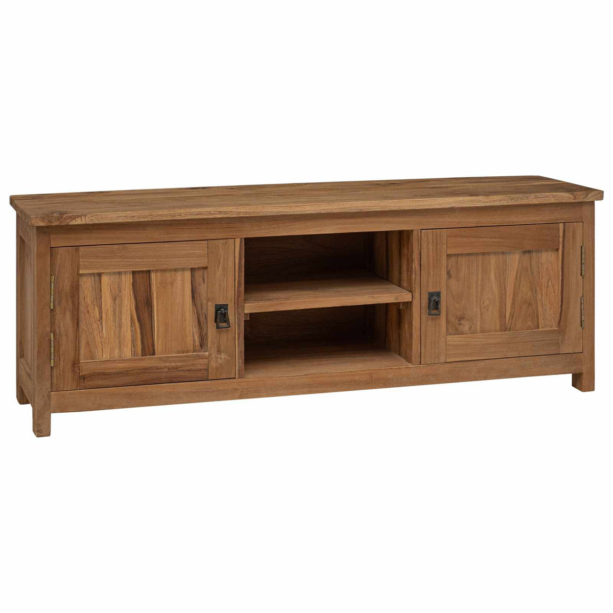 Tv-skab 110 x 30 x 40 cm Naturfarvet Massiv Teaktræ