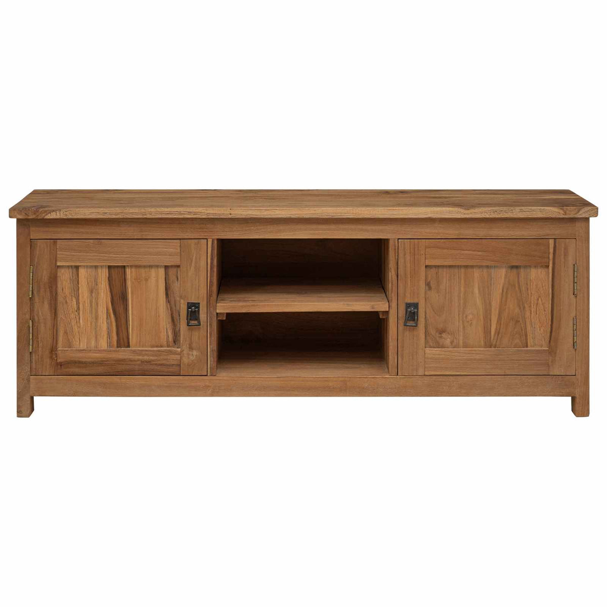Tv-skab 110 x 30 x 40 cm Naturfarvet Massiv Teaktræ