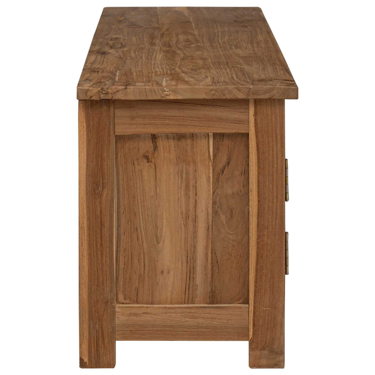 Tv-skab 110 x 30 x 40 cm Naturfarvet Massiv Teaktræ