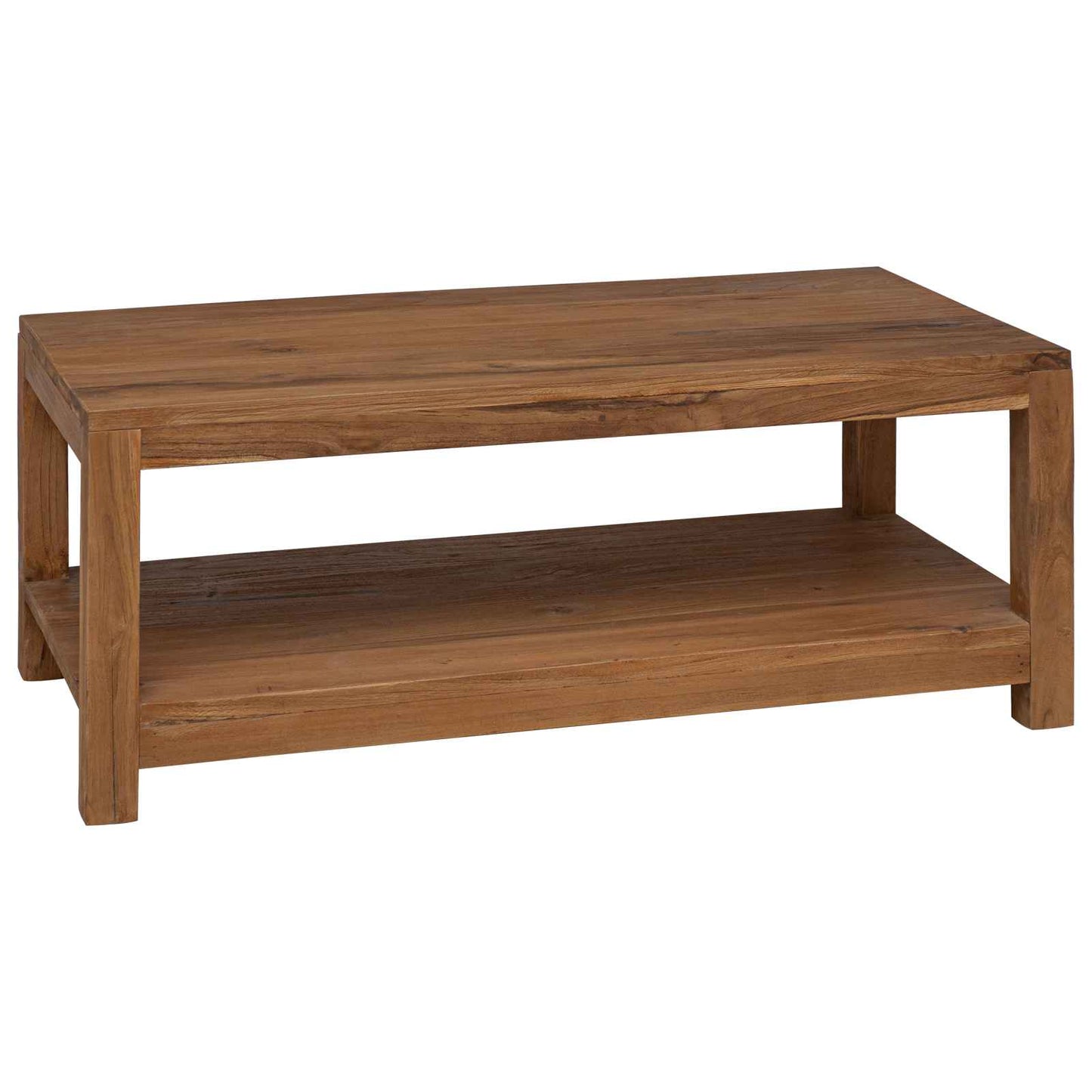 Sofabord Naturfarvet 100 x 50 x 40 cm Massiv Teaktræ