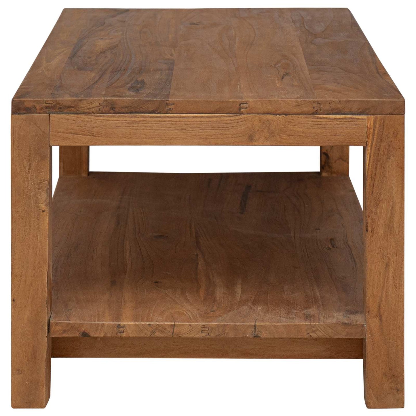 Sofabord Naturfarvet 100 x 50 x 40 cm Massiv Teaktræ