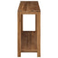 Konsolbord Naturfarvet 110 x 35 x 75 cm Massiv Teaktræ