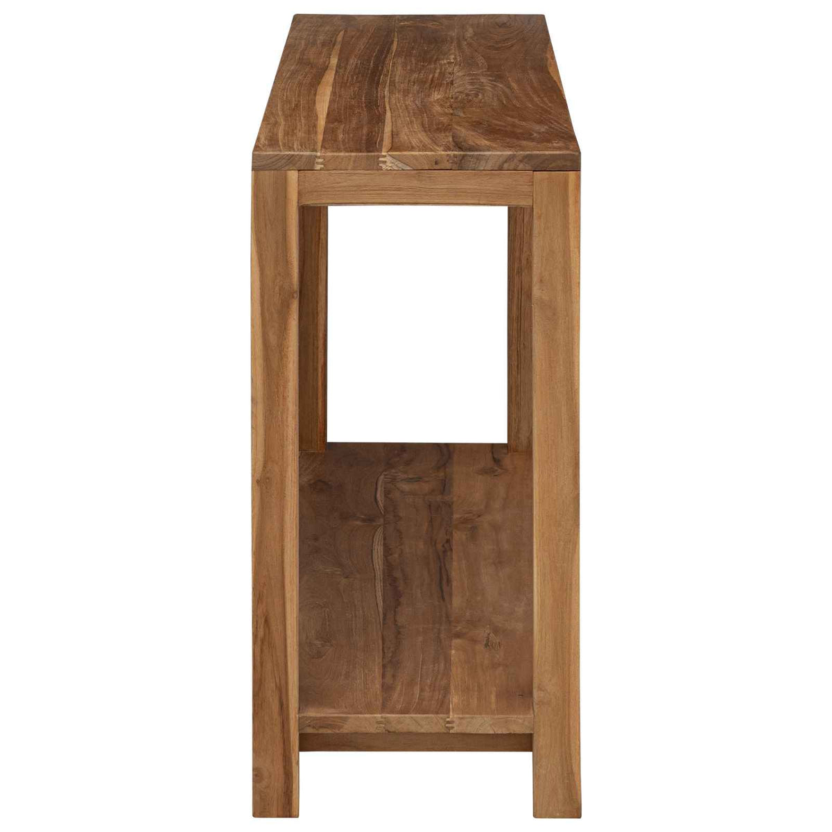 Konsolbord Naturfarvet 110 x 35 x 75 cm Massiv Teaktræ