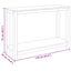 Konsolbord Naturfarvet 110 x 35 x 75 cm Massiv Teaktræ