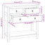 Sideboard Naturfarvet 79 x 35 x 80 cm Massiv Teaktræ