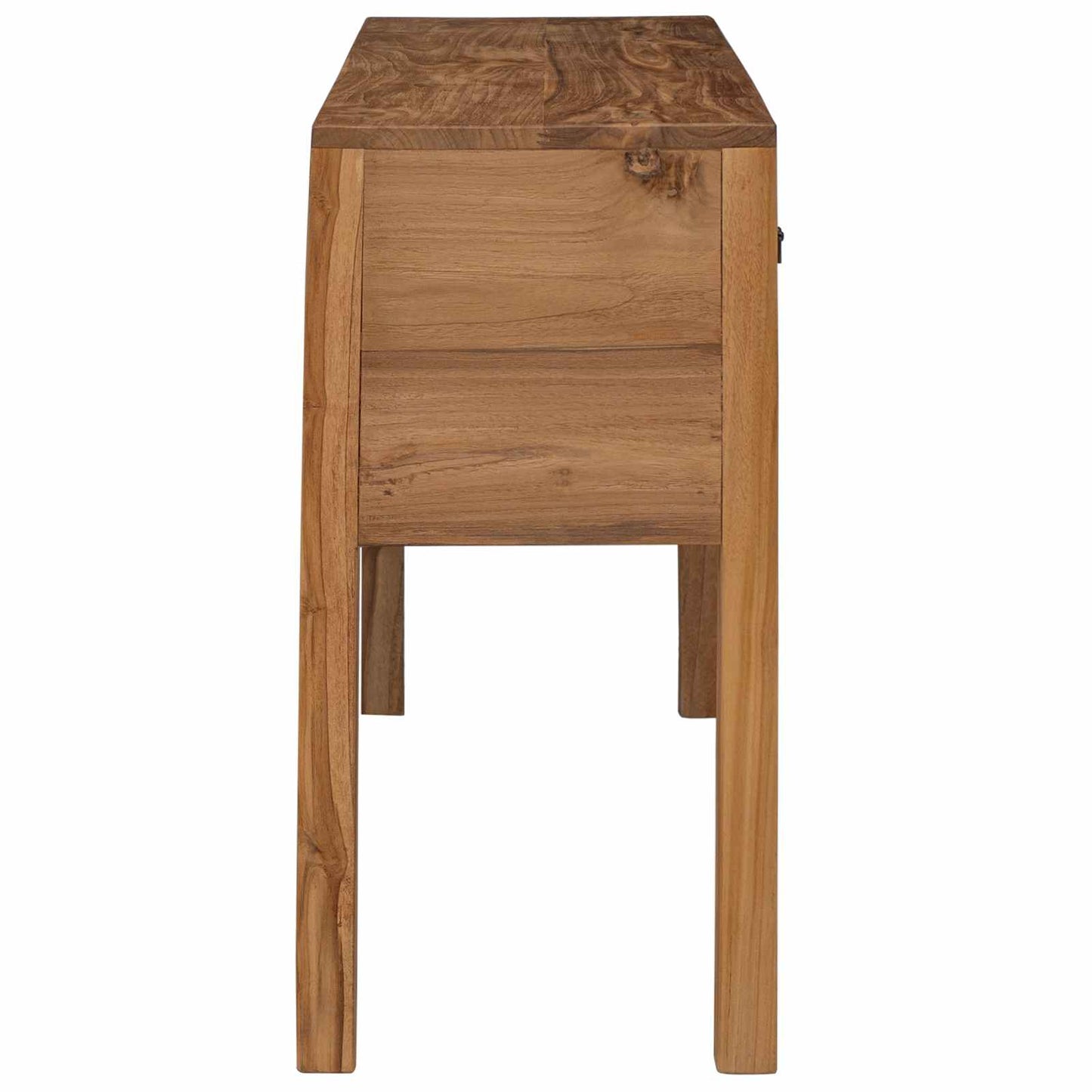 Sideboard Naturfarvet 110 x 35 x 75,5 cm Massiv Teaktræ