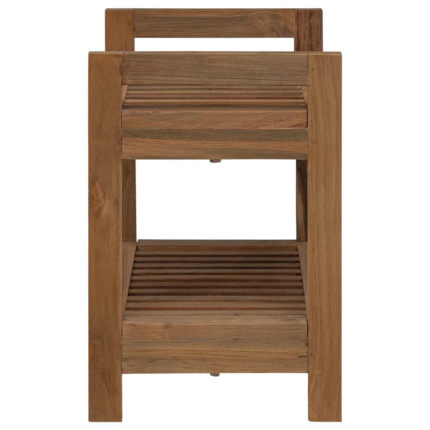 Badeværelseshylde Naturfarvet 45 x 30 x 45 cm Massiv Teaktræ
