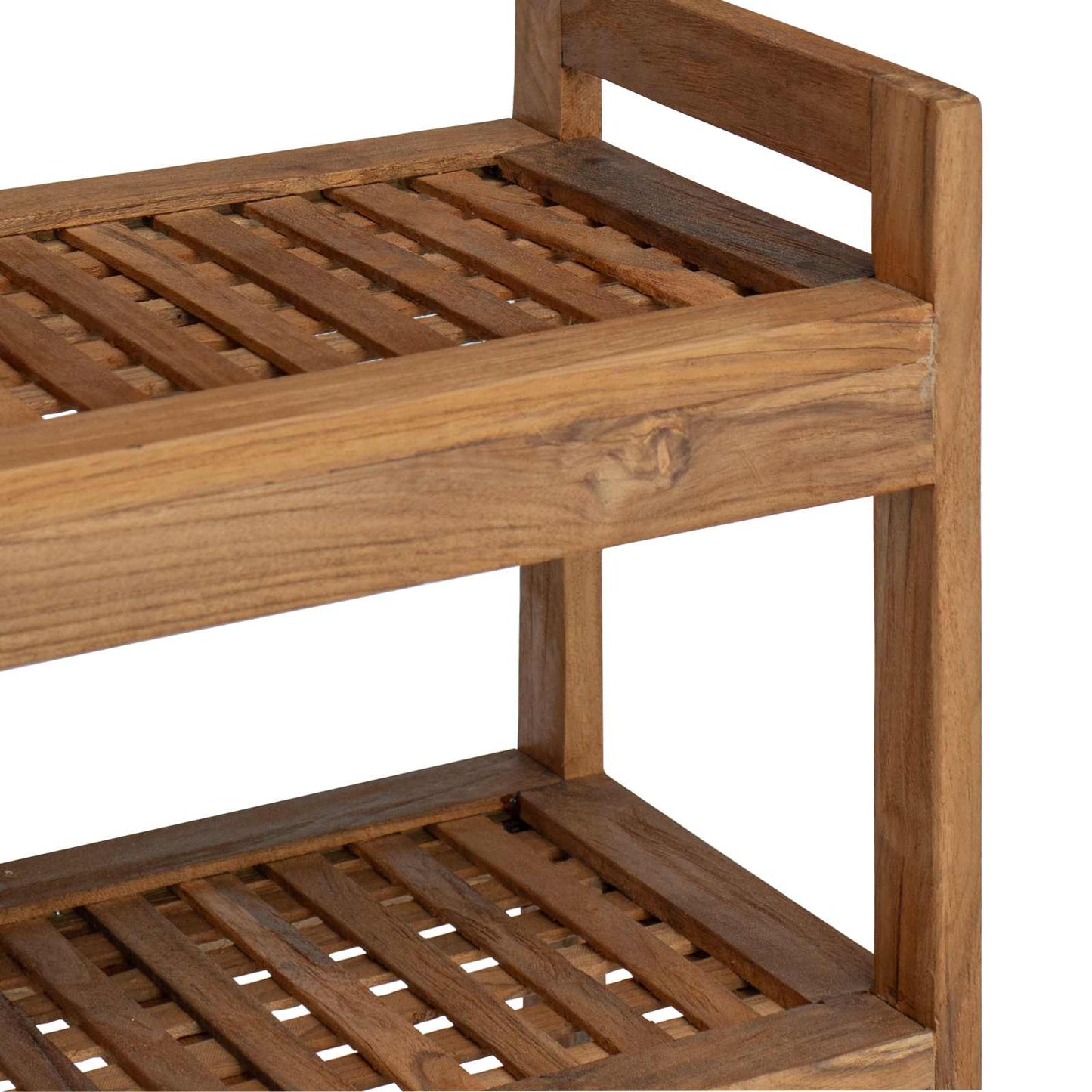 Badeværelseshylde Naturfarvet 45 x 30 x 71 cm Massiv Teaktræ