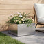 Have Blomsterkrukke Sølv 60 x 60 x 30 cm Galvaniseret stål