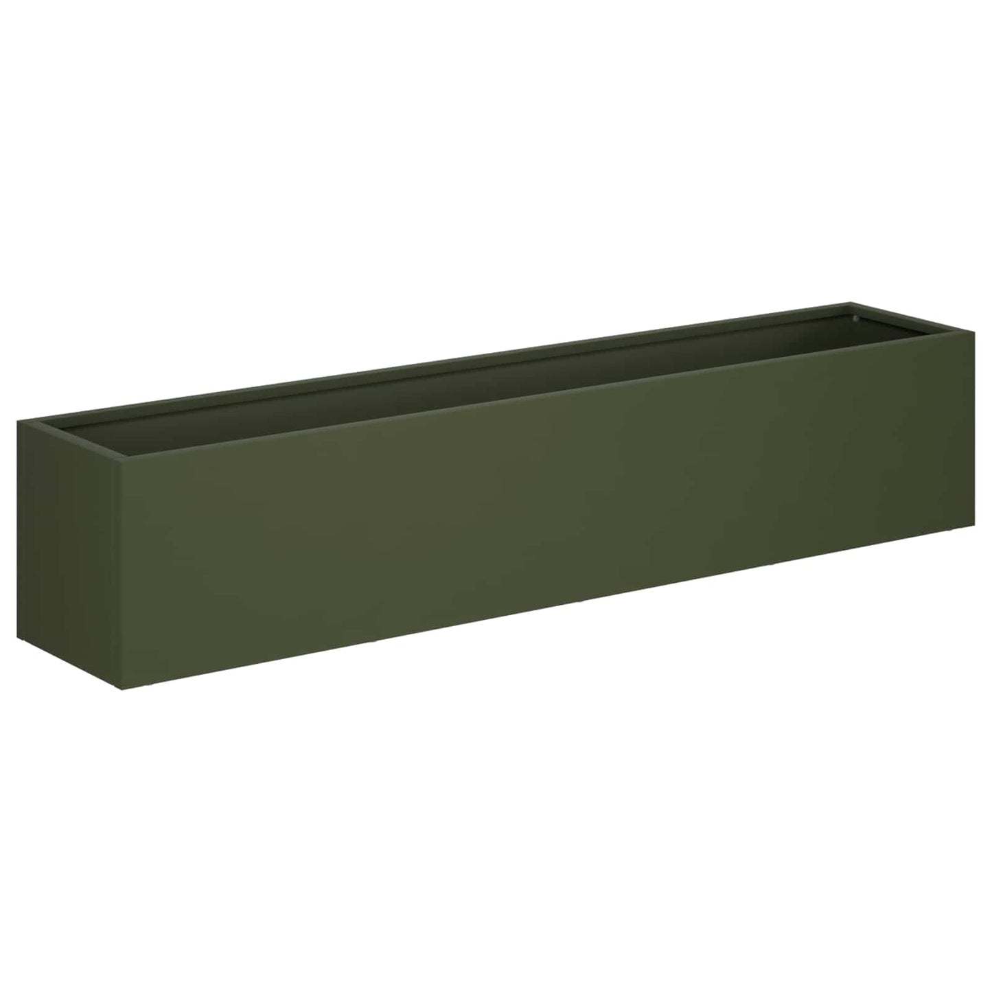 Have Blomsterkrukke Olivengrøn 100 x 20 x 20 cm Koldvalset stål