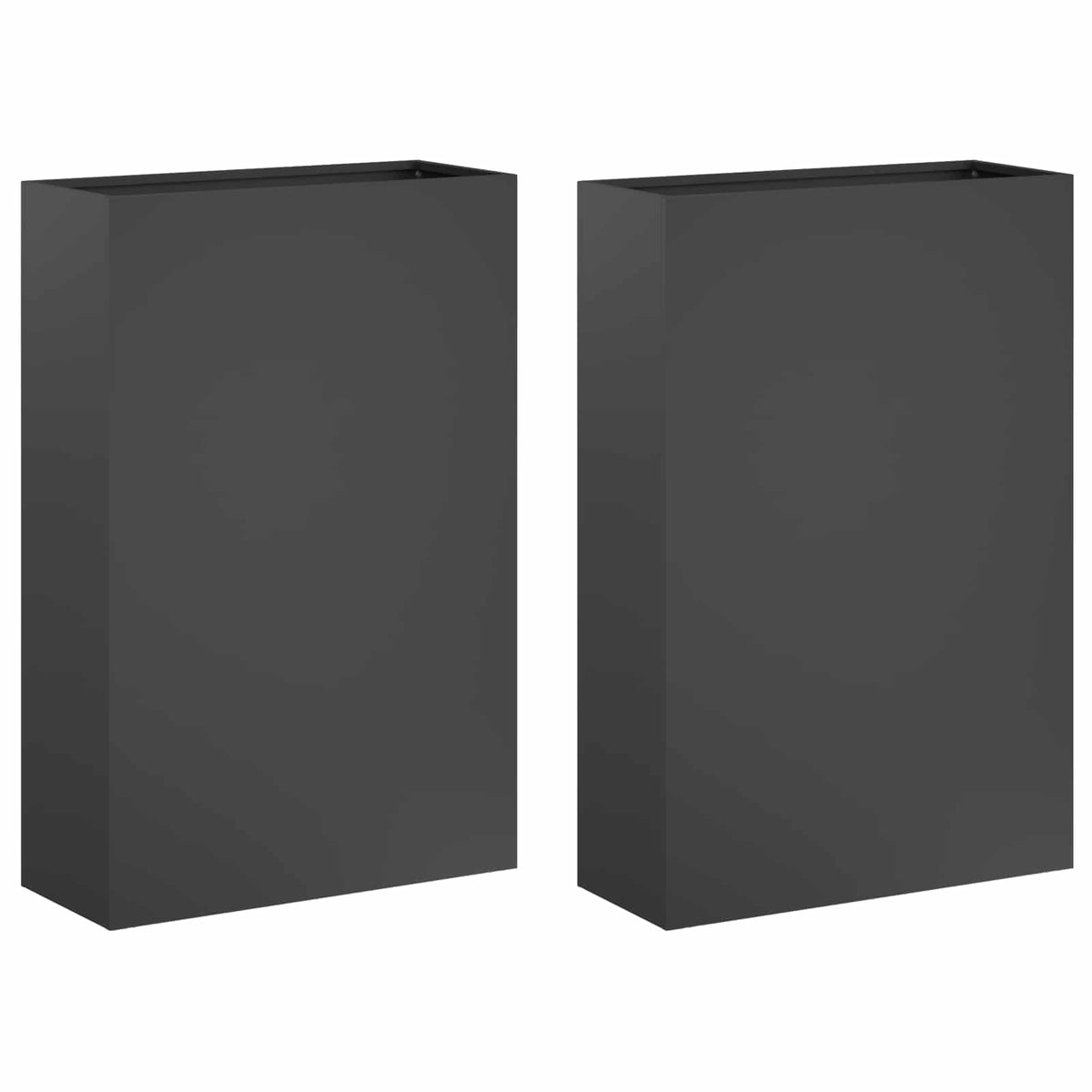 Have Blomsterkrukke 2 stk. Antracit 40 x 20 x 75 cm