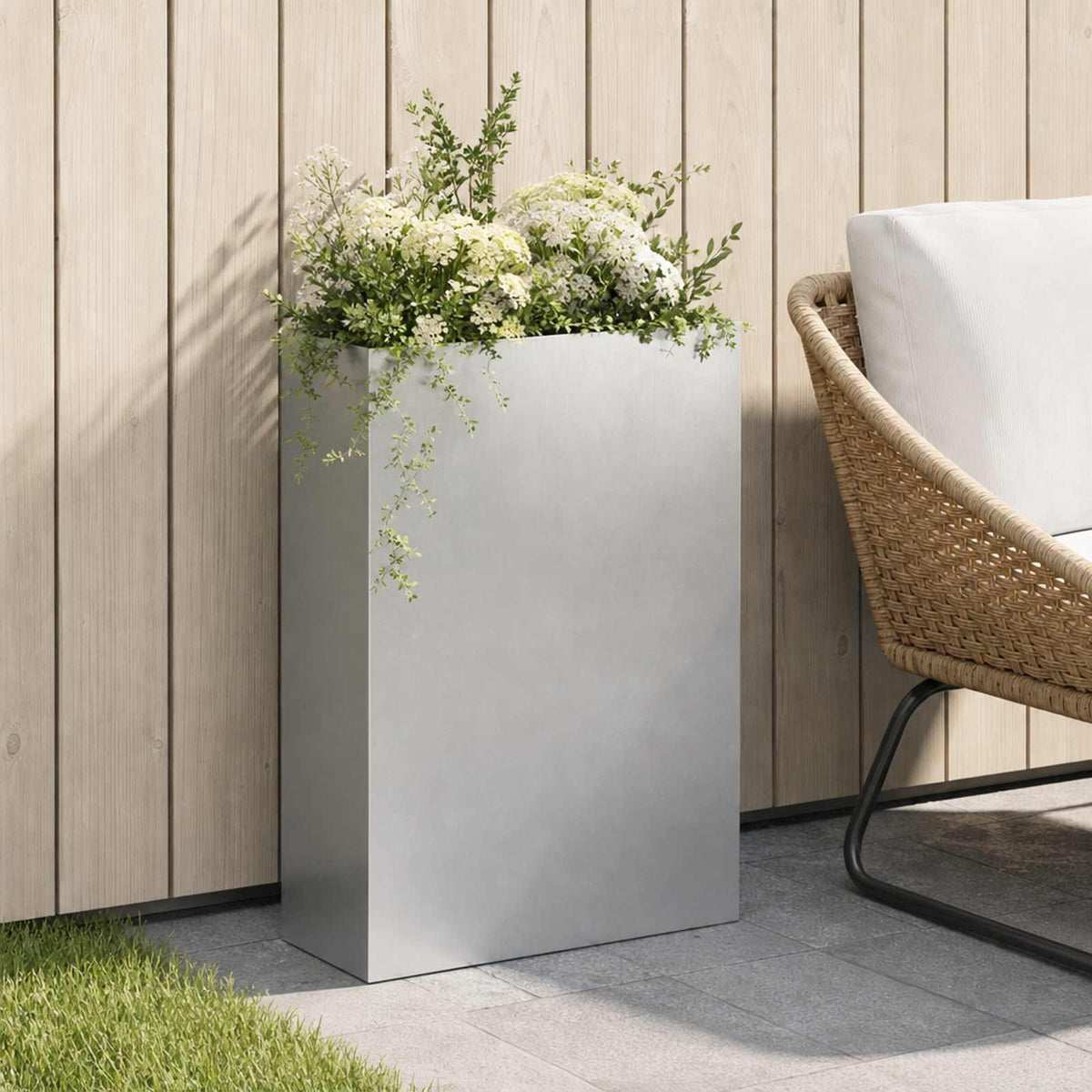 Have Blomsterkrukke Sølv 50 x 20 x 75 cm Rustfrit stål
