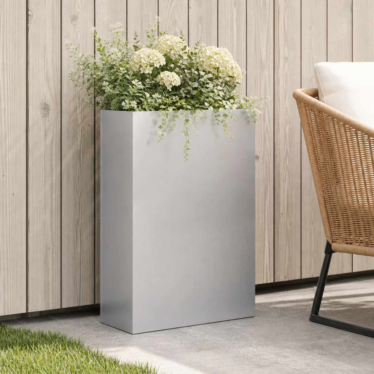 Have Blomsterkrukke Sølv 50 x 20 x 75 cm Galvaniseret stål