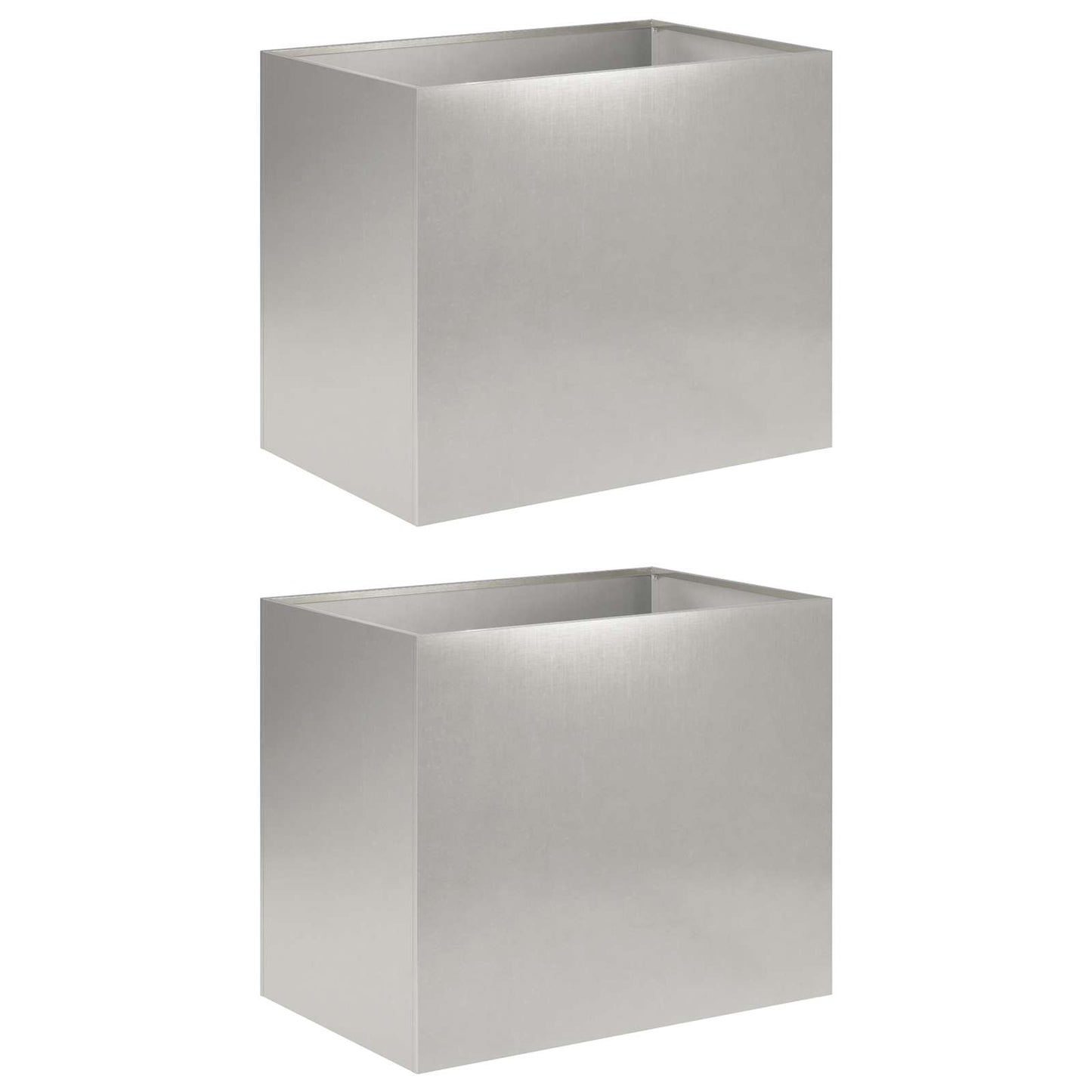 Have Blomsterkrukke 2 stk. Sølv 50 x 40 x 50 cm Rustfrit stål