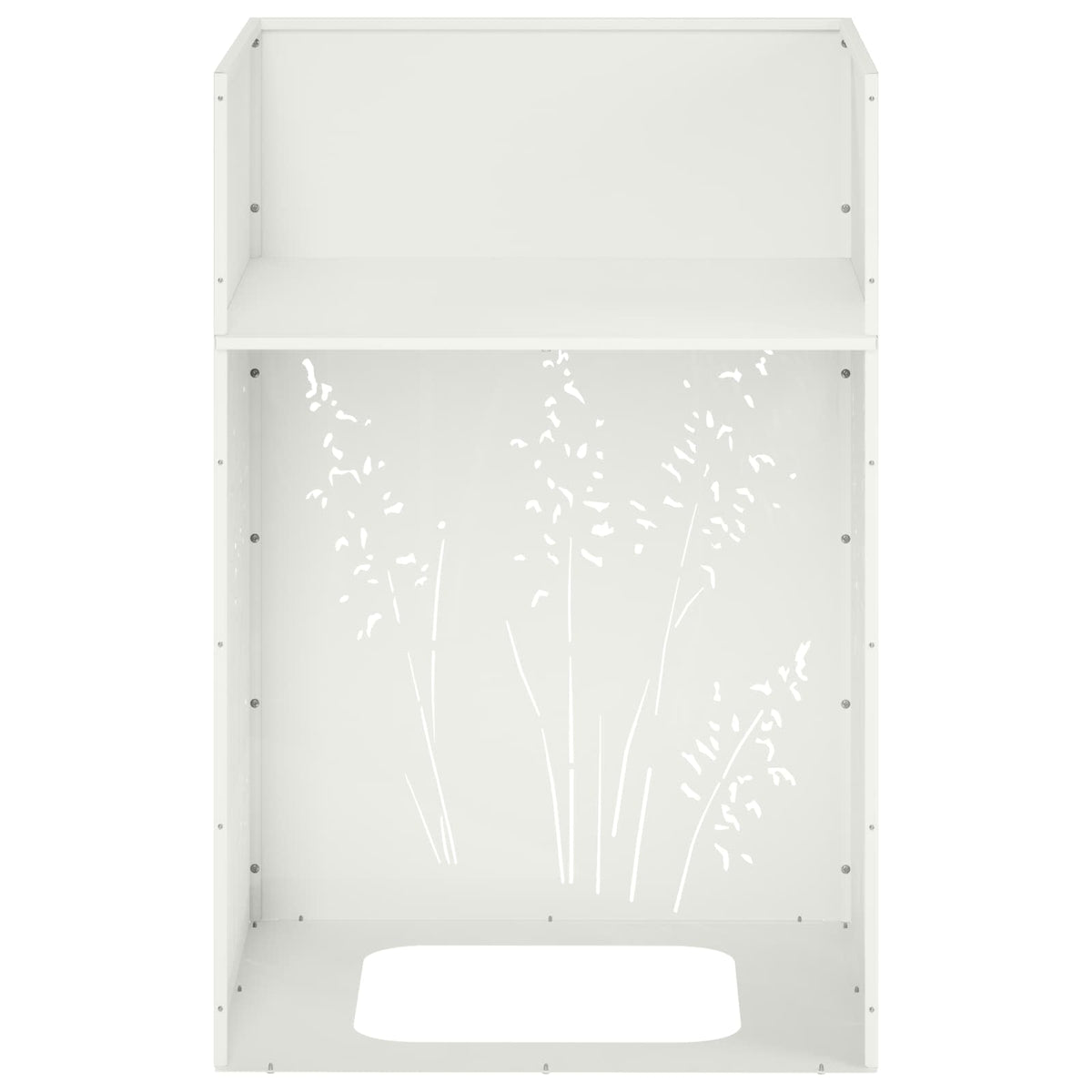 Have Blomsterkrukke 2 stk. Hvid 50 x 50 x 75 cm Koldvalset stål