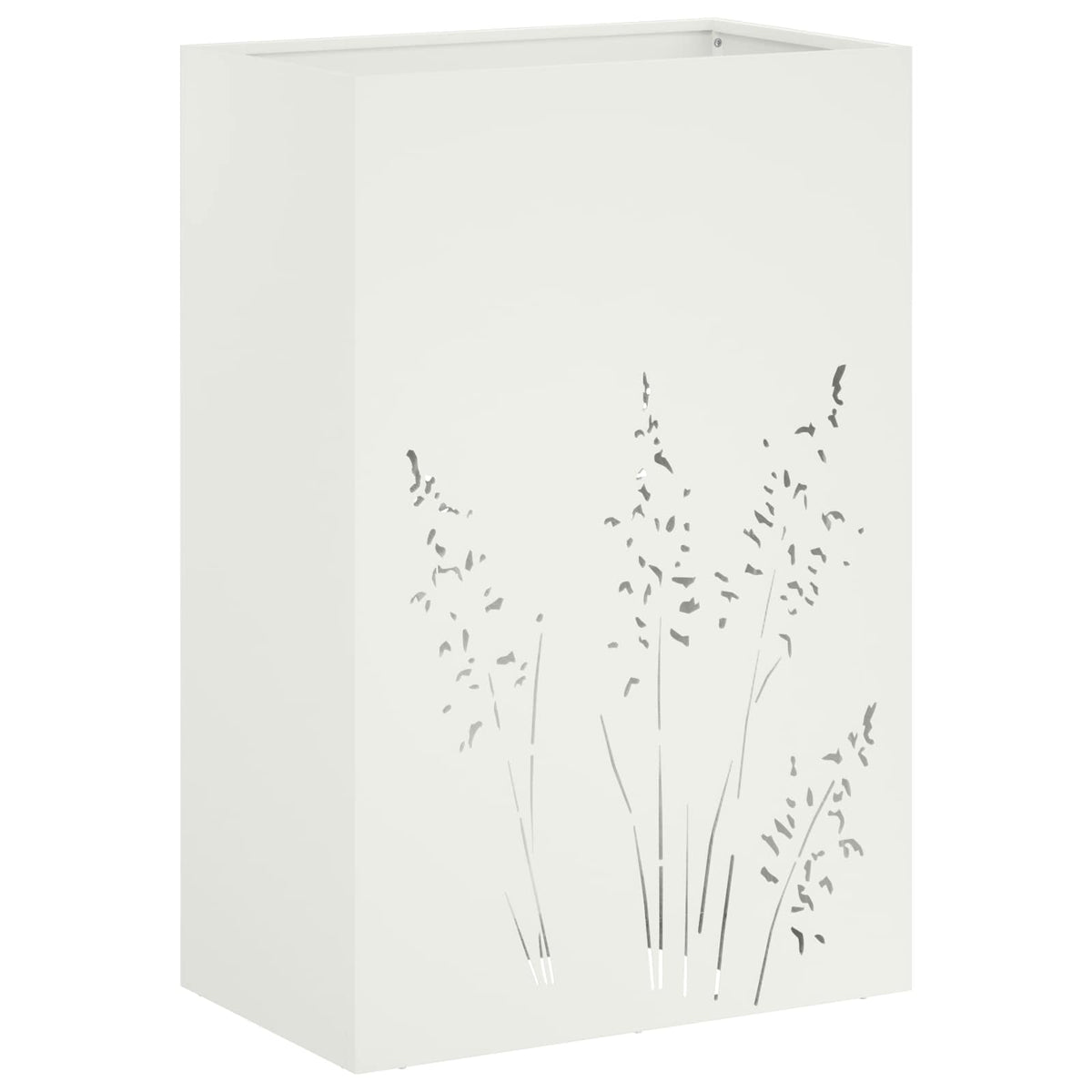 Have Blomsterkrukke Hvid 50 x 30 x 75 cm Koldvalset stål