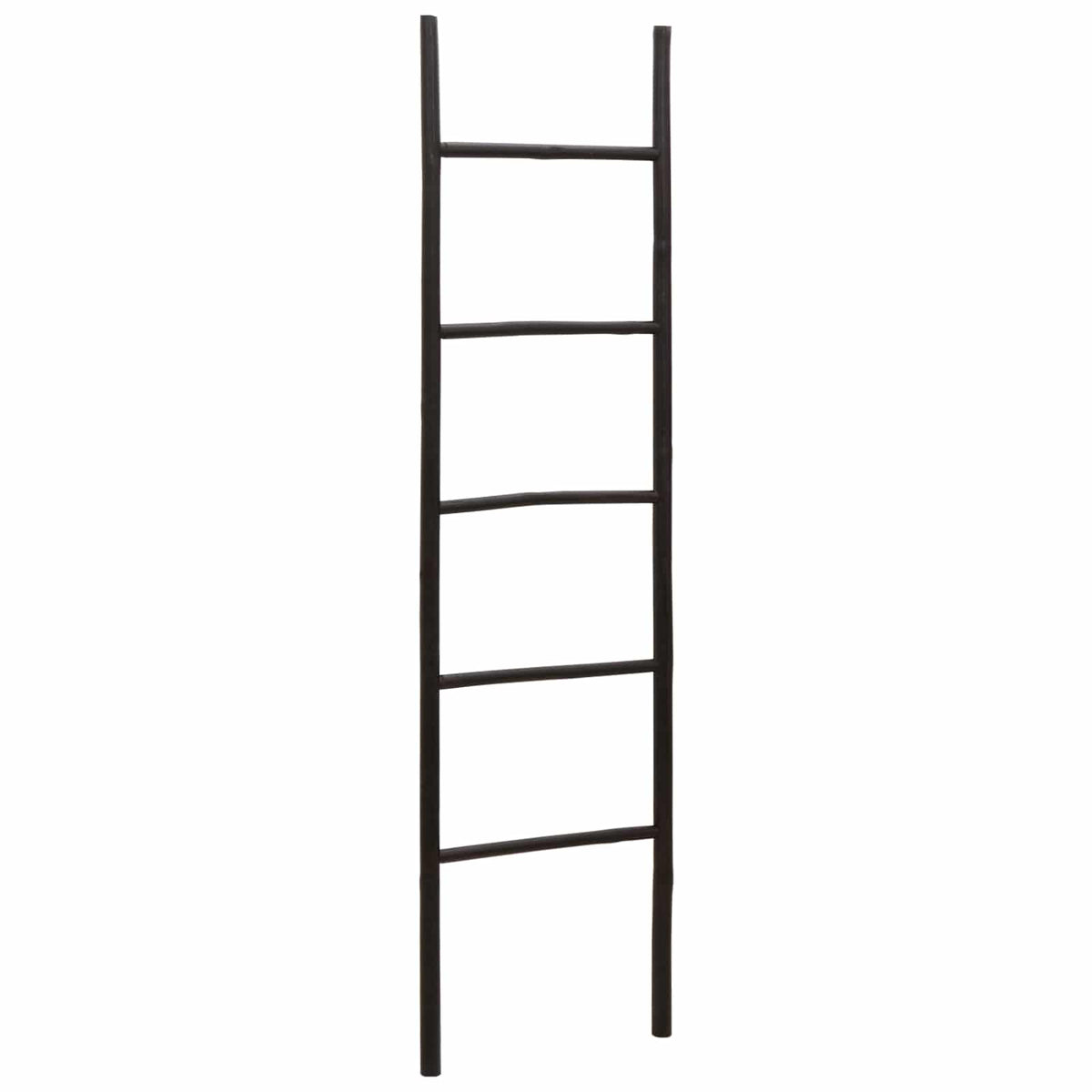 Tæppe Stige Sort 50 x 190 cm Bambus