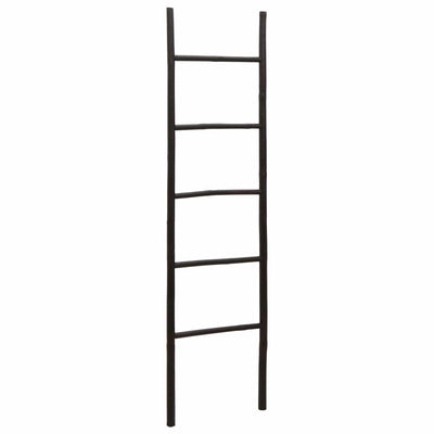 Tæppe Stige Sort 40 x 150 cm Bambus