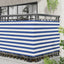 Altan Skærm 110 x 300 cm Oxford stof Rektangulær Blå og Hvid