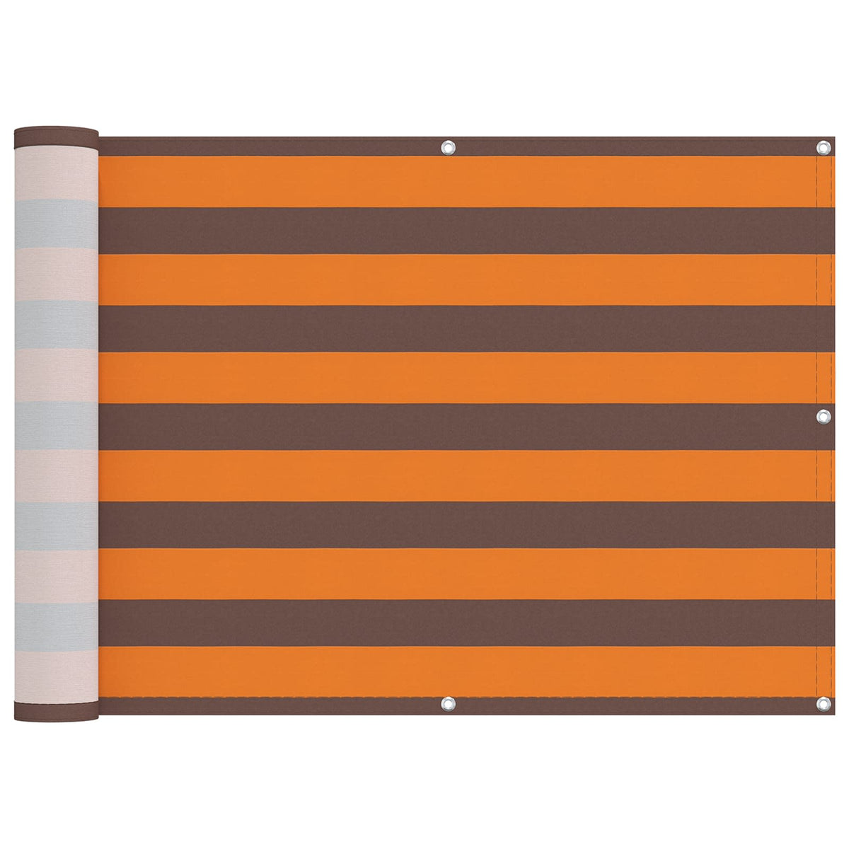 Altan Skærm 75 x 200 cm Oxford stof Rektangulær Orange og Brun