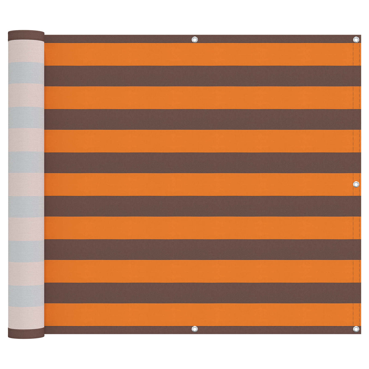 Altan Skærm 100 x 400 cm Oxford stof Rektangulær Orange og Brun