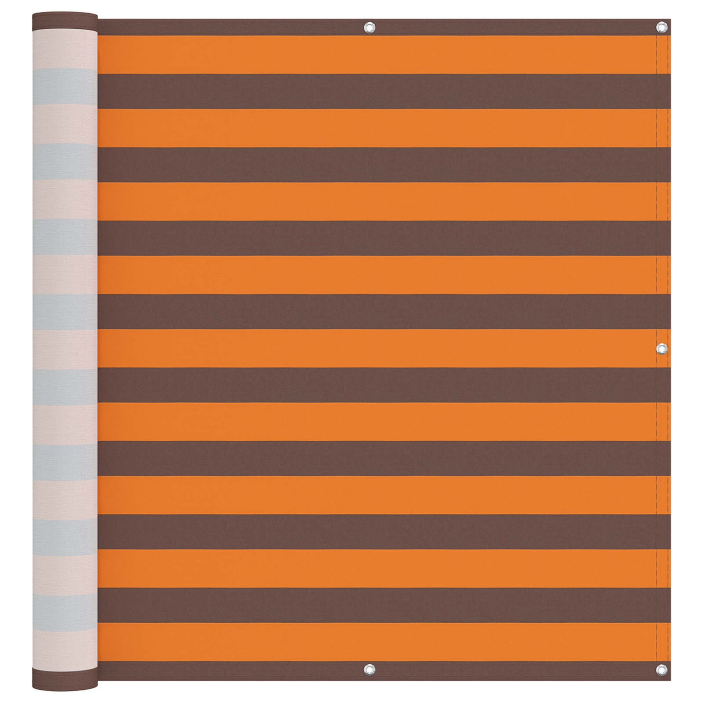 Altan Skærm 110 x 500 cm Oxford stof Rektangulær Orange og Brun