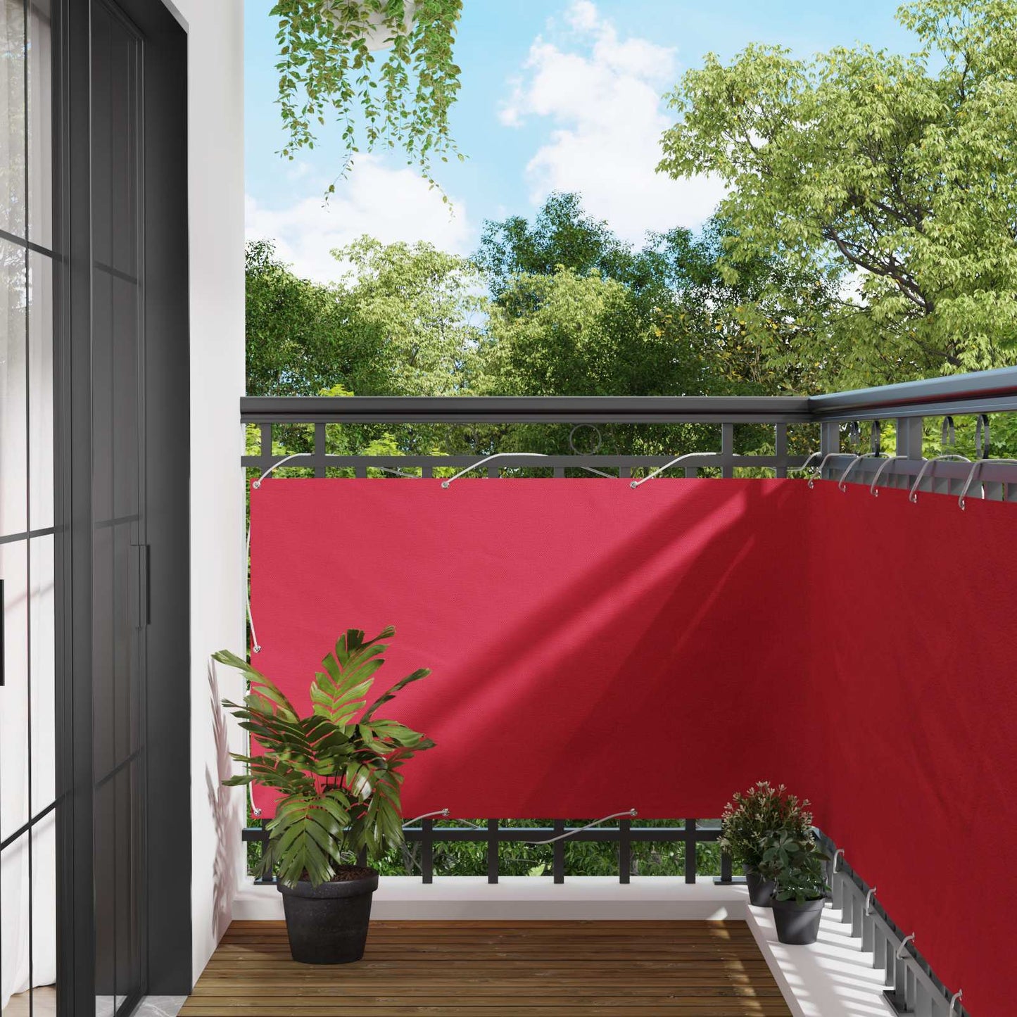 Altan Skærm 100 x 300 cm Oxford stof Rektangulær Bordeaux