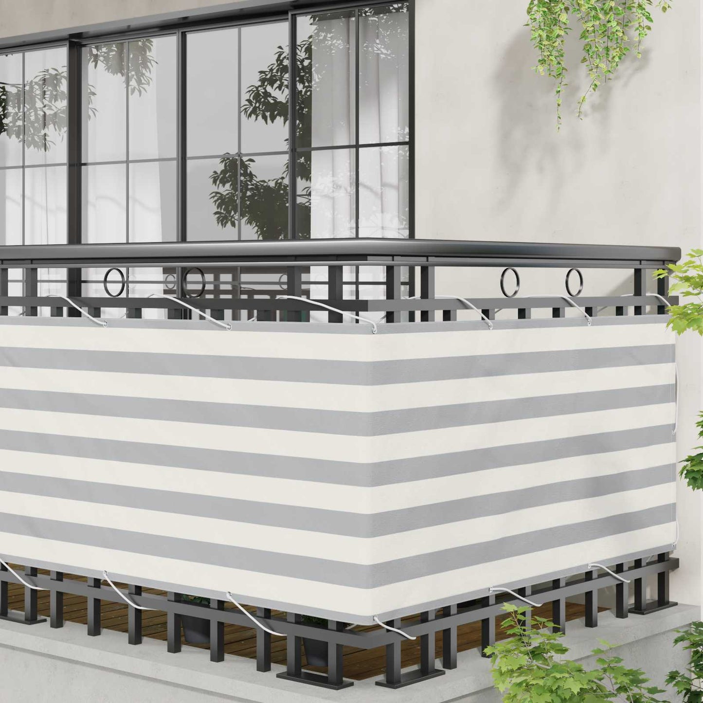 Altan Skærm 75 x 1000 cm Oxford stof Rektangulær