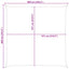 Solskygge sejl 6 x 6 m 100% polyester Oxford Firkantet