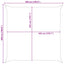 Solskygge sejl 5 x 5 m 100% polyester Oxford Firkantet