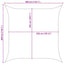Solskygge sejl 3 x 3 m 100% polyester Oxford Firkantet