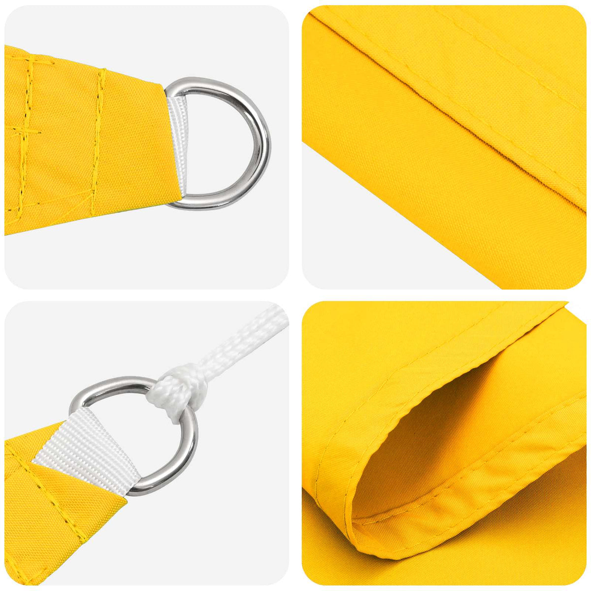 Solskygge sejl Gul 2,5 x 6 m 100% polyester Oxford Rektangulær