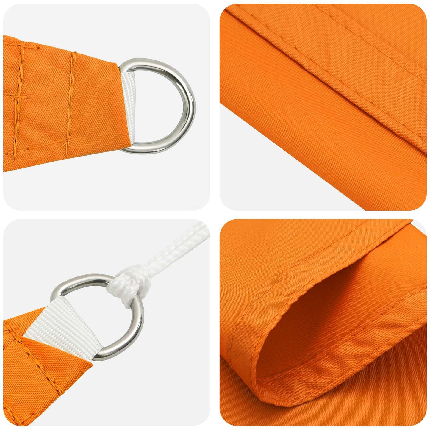 Solskygge sejl Orange 2,5 x 6 m 100% polyester Oxford