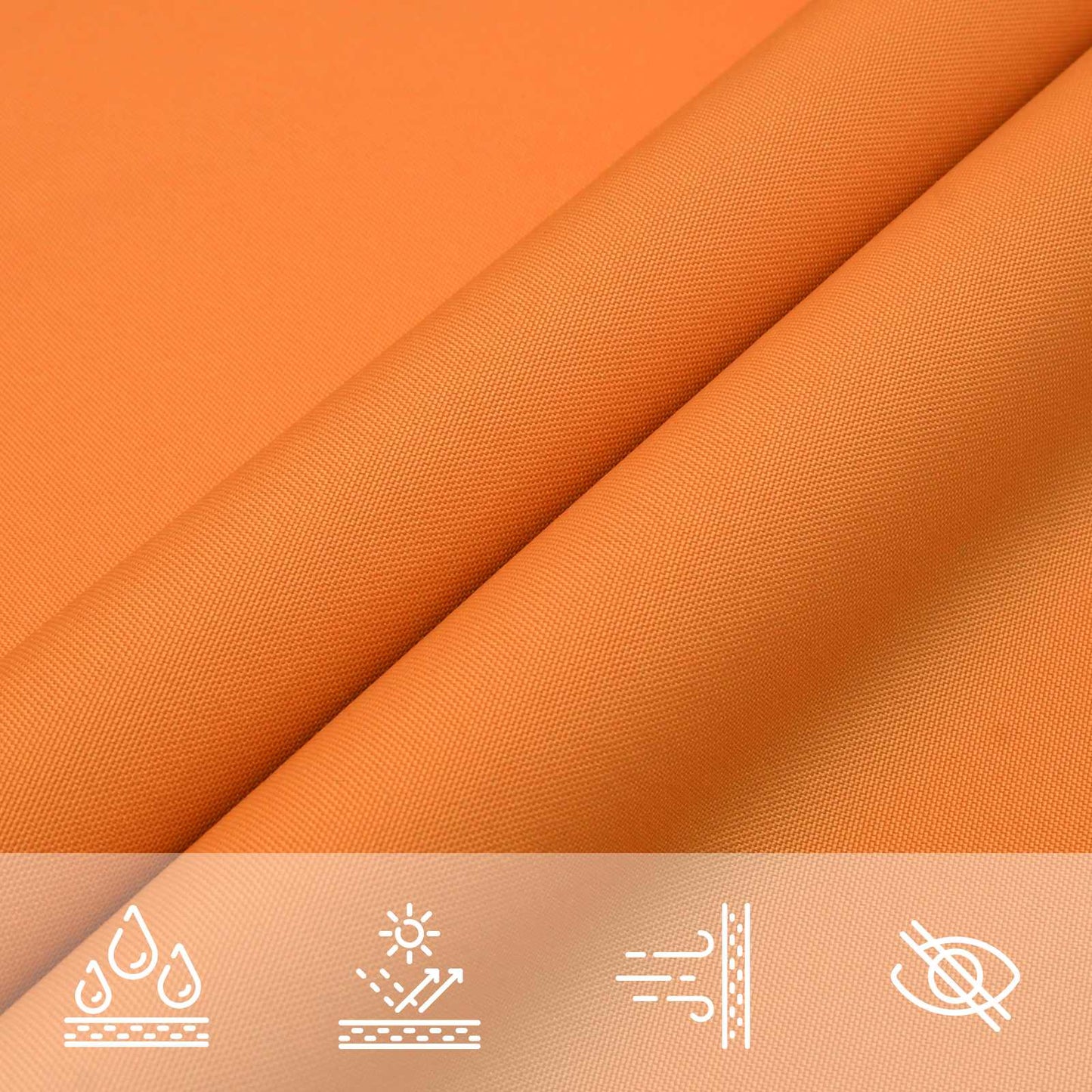 Solskygge sejl Orange 2,5 x 6 m 100% polyester Oxford