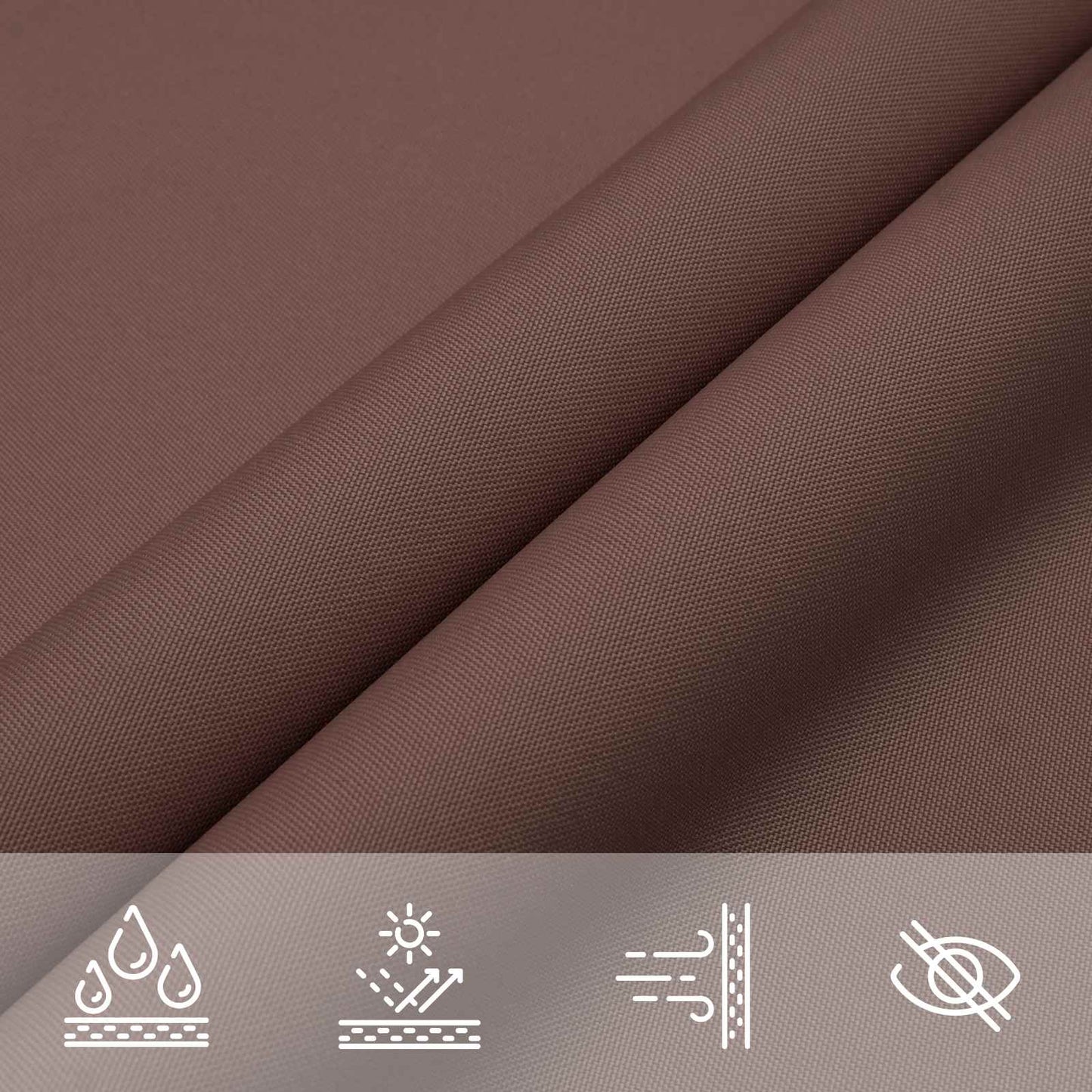 Solskygge sejl Brun 2 x 6 m 100% polyester Oxford Rektangulær