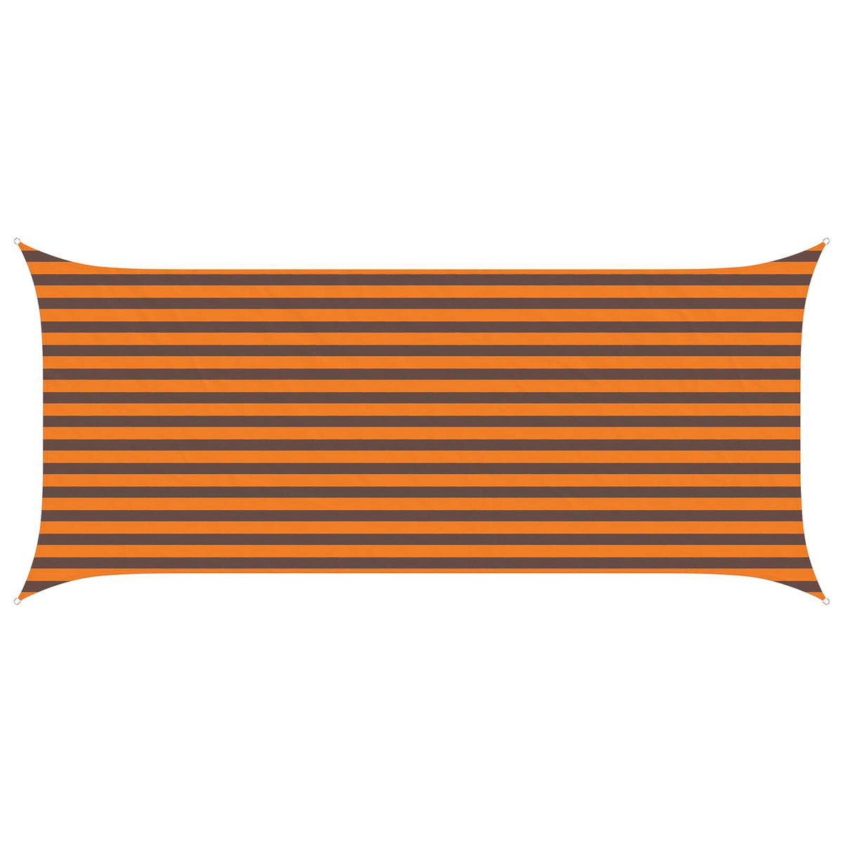 Solskygge sejl Orange og Brun 2 x 4,5 m 100% polyester Oxford