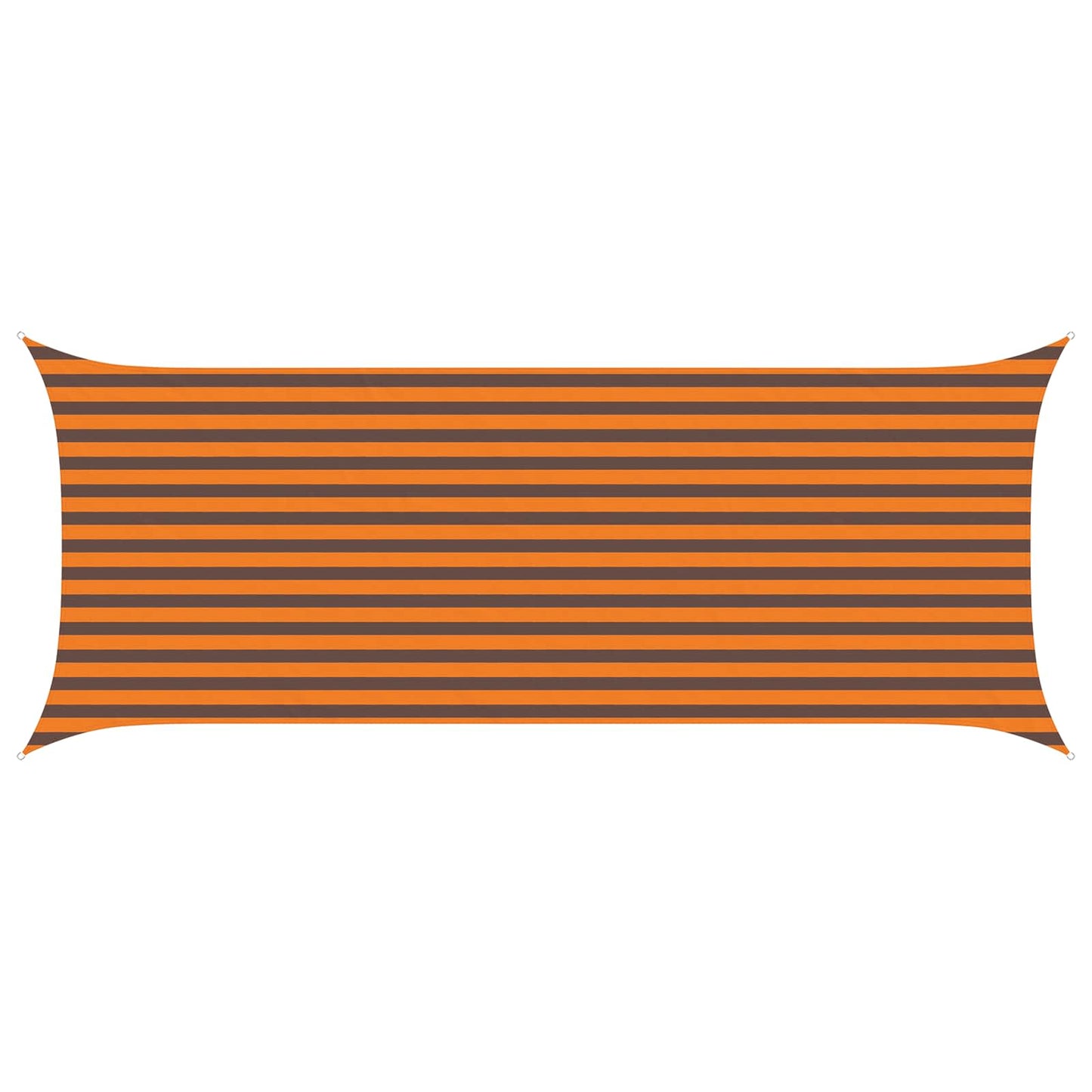 Solskygge sejl Orange og Brun 2 x 5 m 100% polyester Oxford