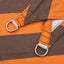 Solskygge sejl Orange og Brun 2 x 6 m 100% polyester Oxford