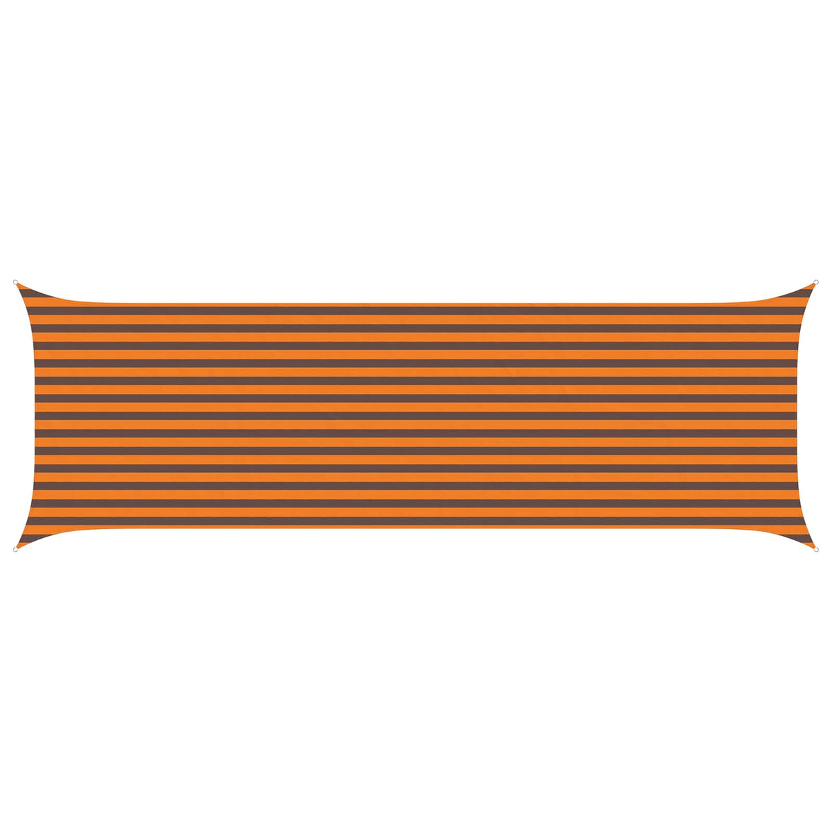 Solskygge sejl Orange og Brun 2 x 6 m 100% polyester Oxford