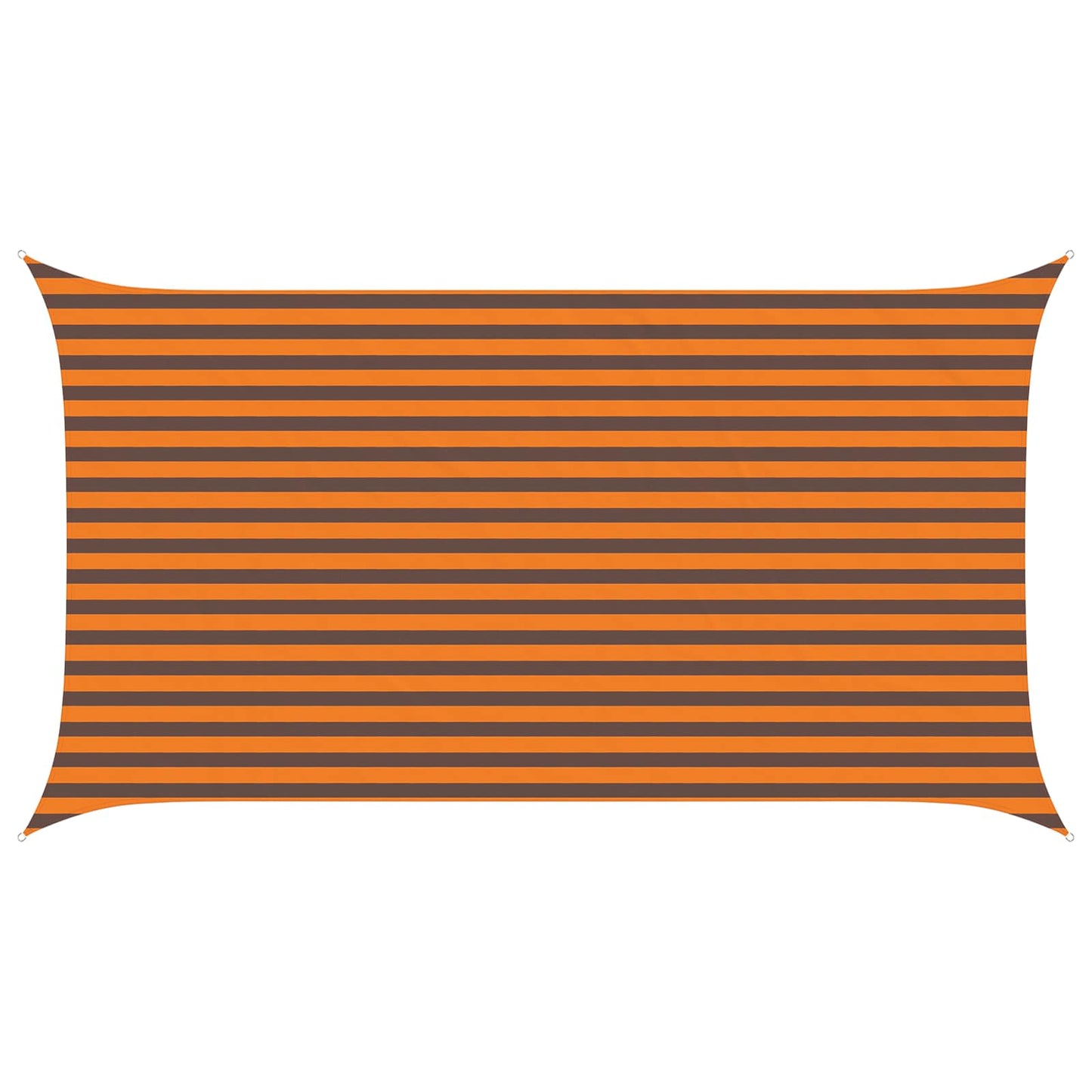 Solskygge sejl Orange og Brun 2,5 x 4,5 m 100% polyester Oxford