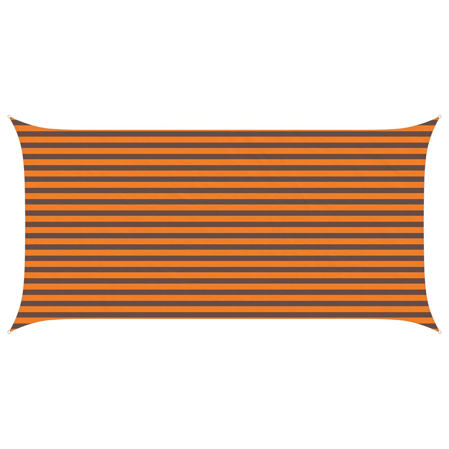 Solskygge sejl Orange og Brun 2,5 x 5 m 100% polyester Oxford