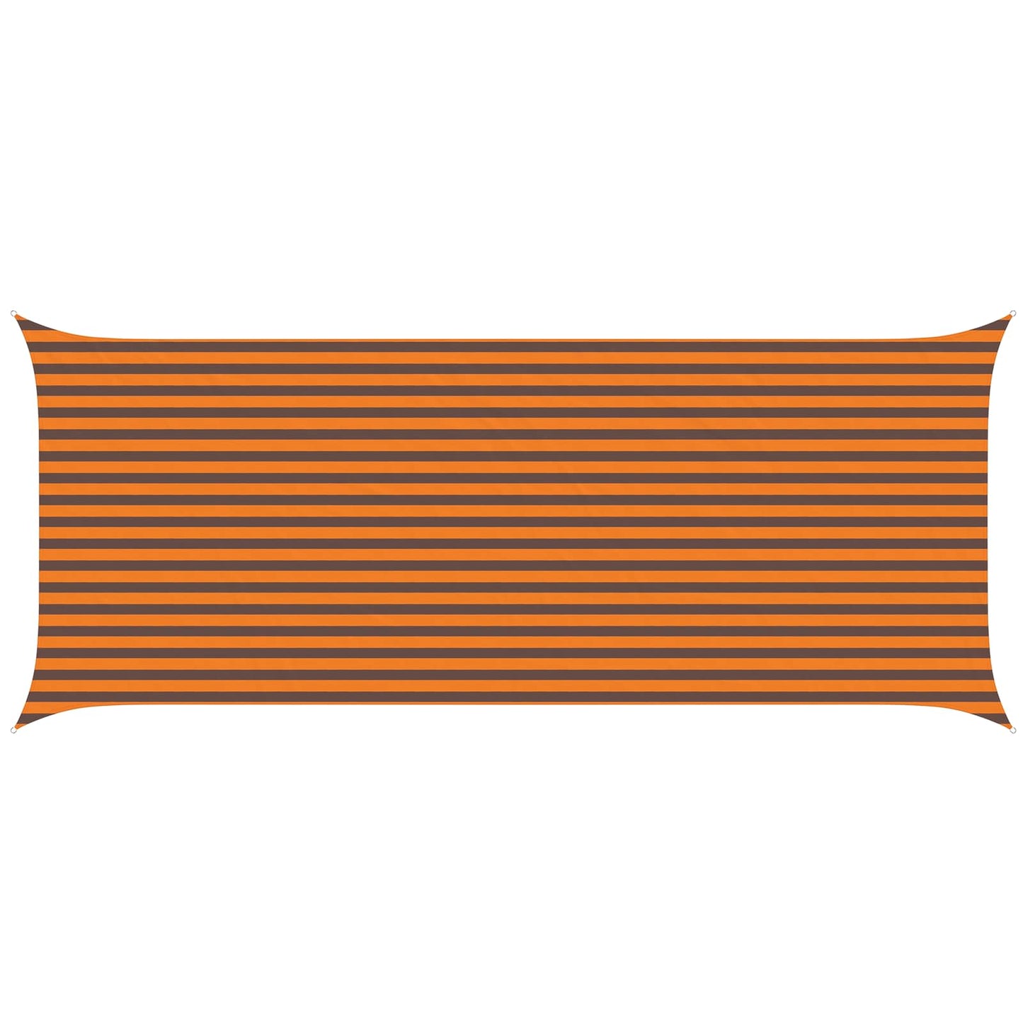 Solskygge sejl Orange og Brun 2,5 x 6 m 100% polyester Oxford