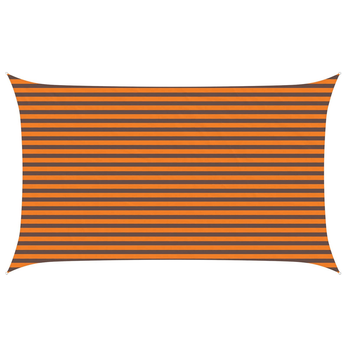 Solskygge sejl Orange og Brun 3 x 5 m 100% polyester Oxford