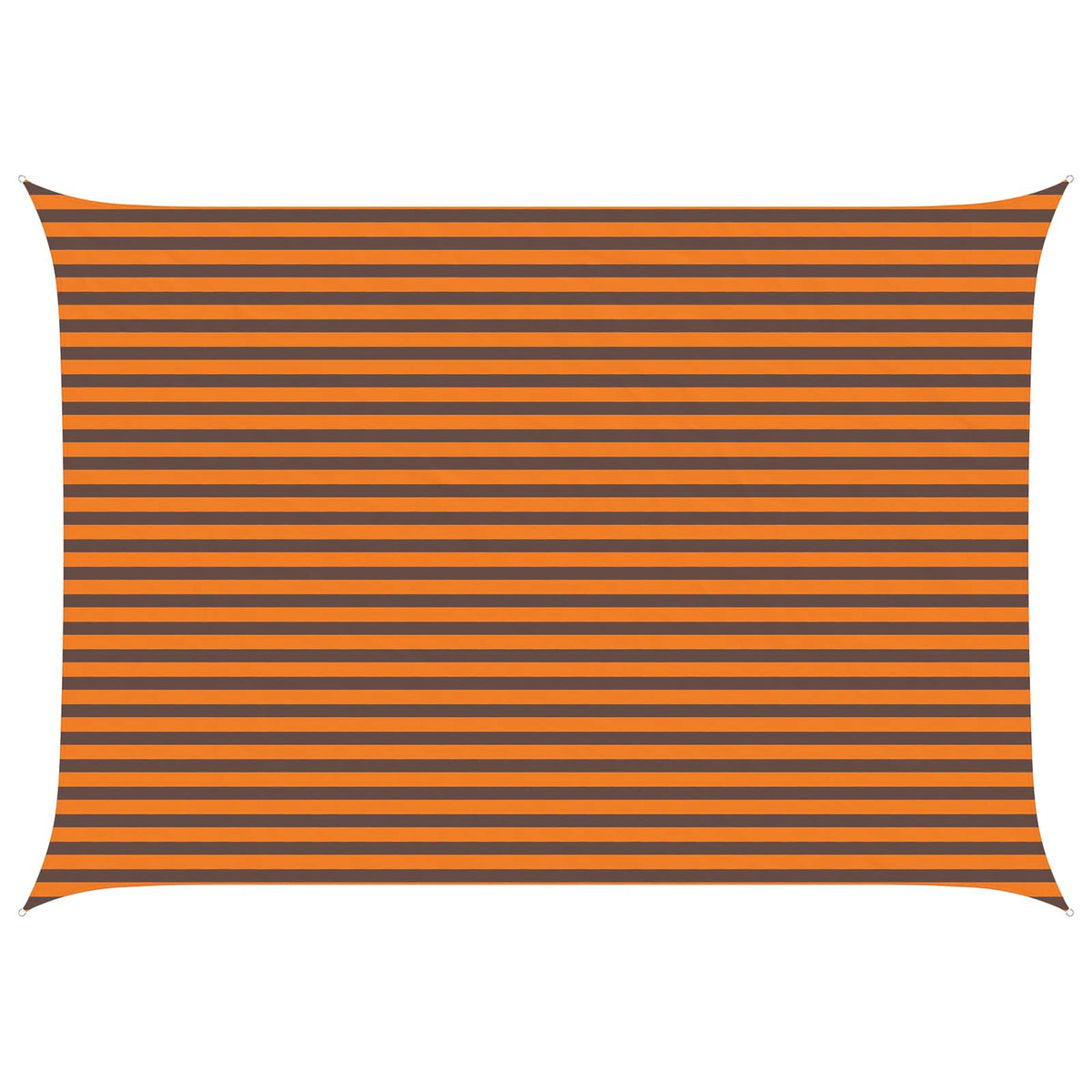 Solskygge sejl Orange og Brun 3,5 x 5 m 100% polyester Oxford