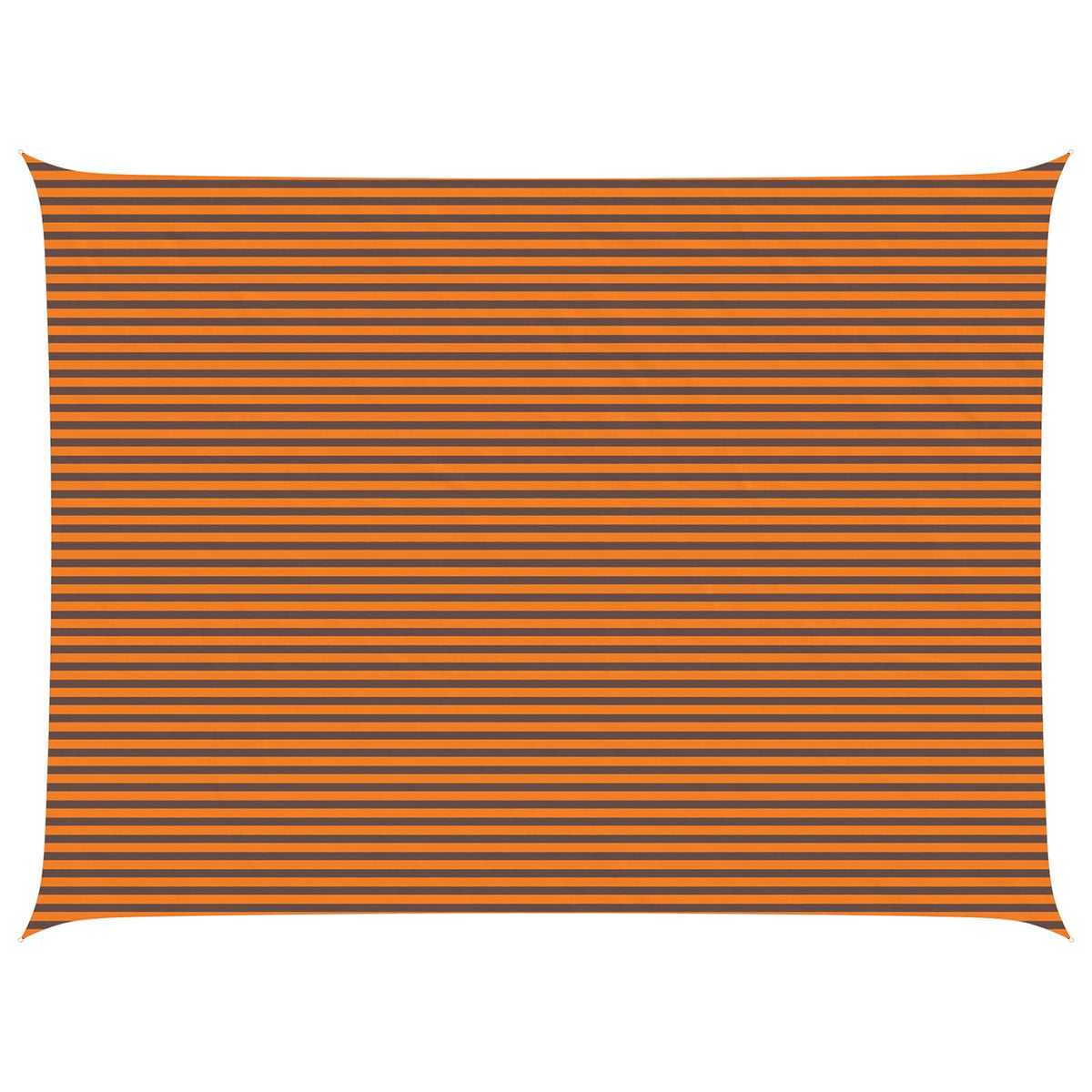 Solskygge sejl Orange og Brun 6 x 8 m 100% polyester Oxford