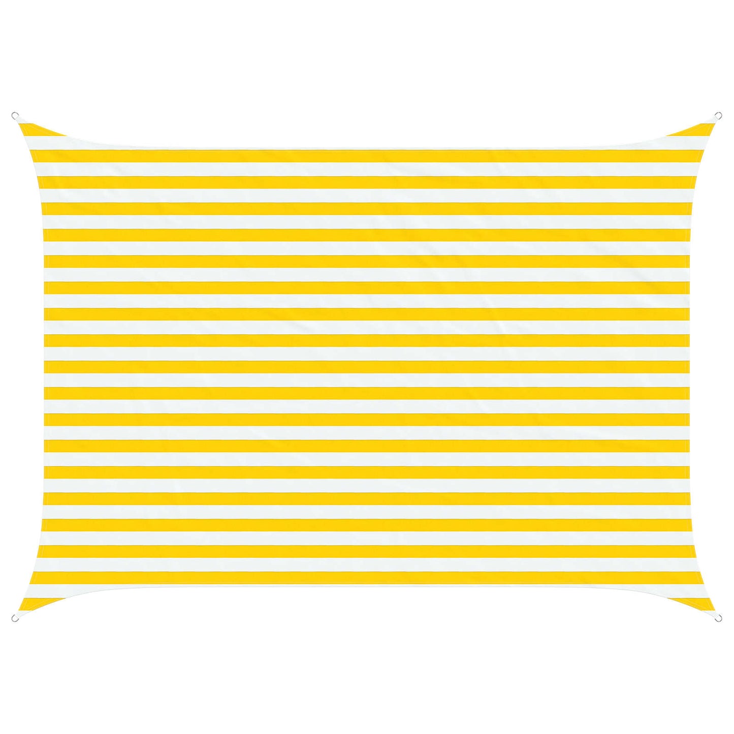Solskygge sejl Gul og Hvid 2,5 x 3,5 m 100% polyester Oxford