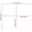 Solskygge sejl Gul og Hvid 6 x 7 m 100% polyester Oxford