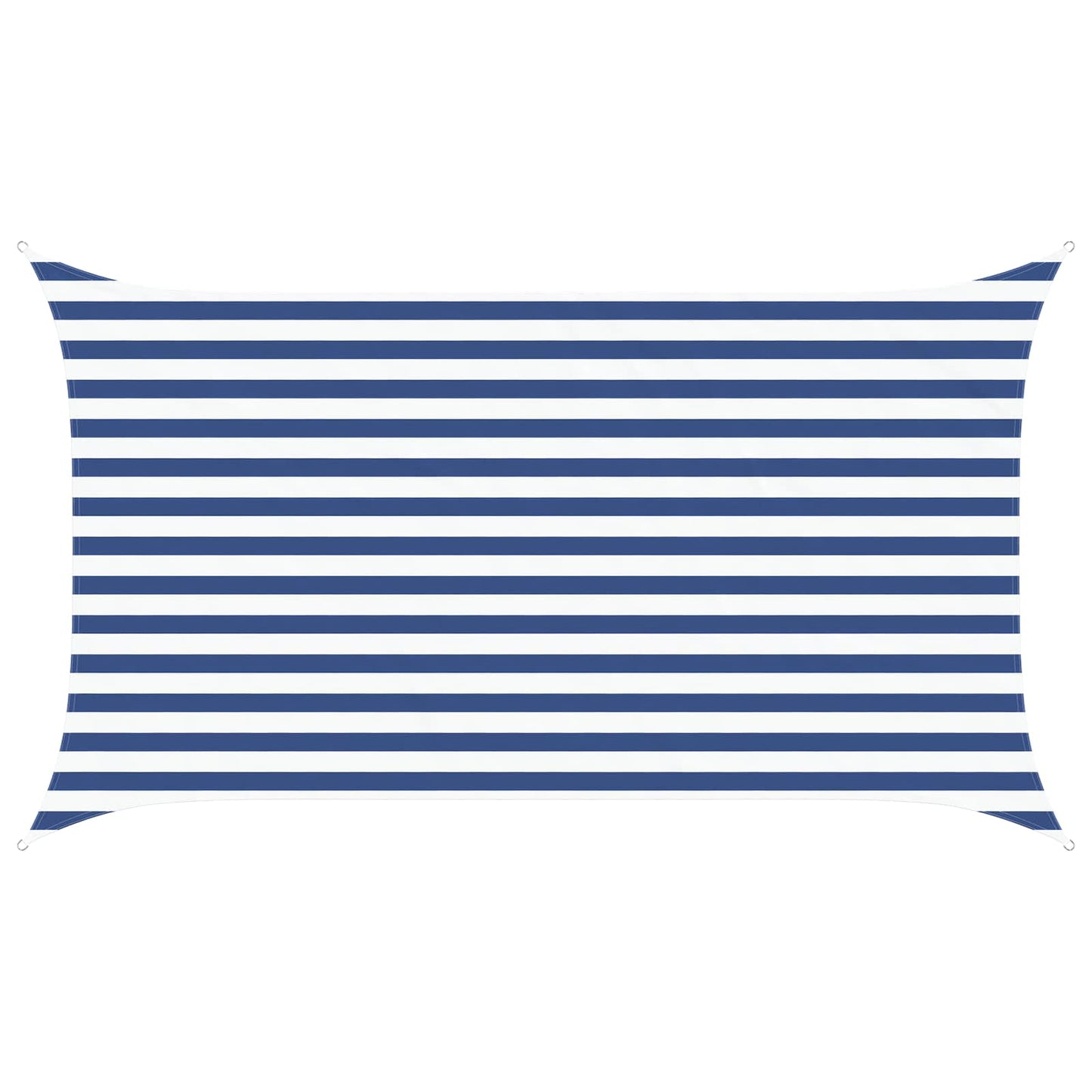 Solskygge sejl Blå og Hvid 2 x 3,5 m 100% polyester Oxford