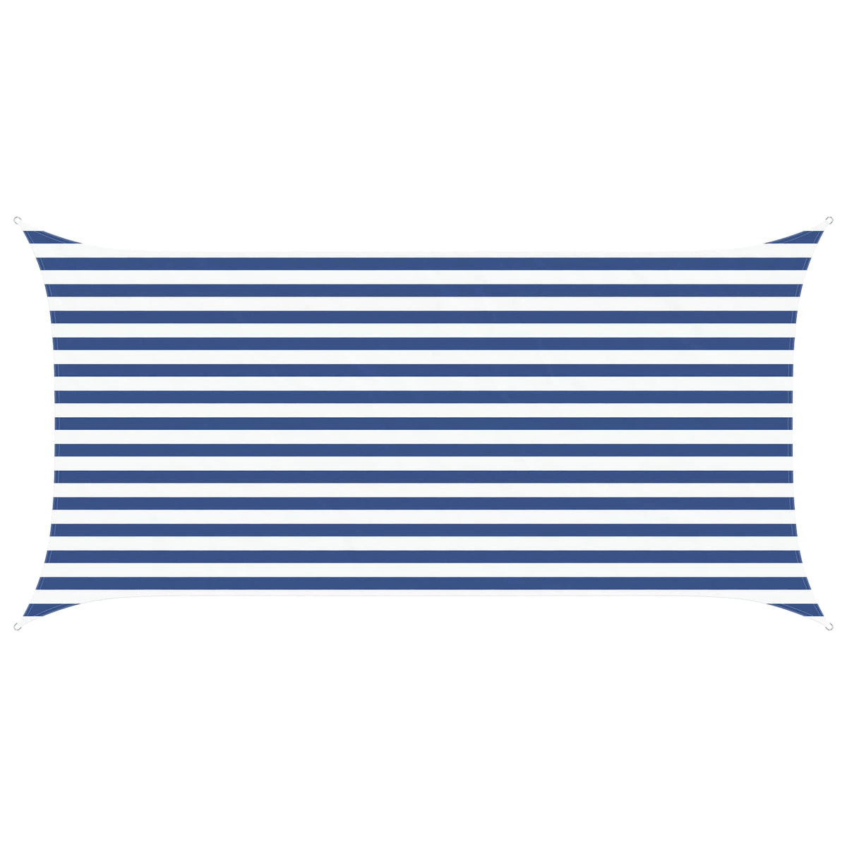 Solskygge sejl Blå og Hvid 2 x 4 m 100% polyester Oxford