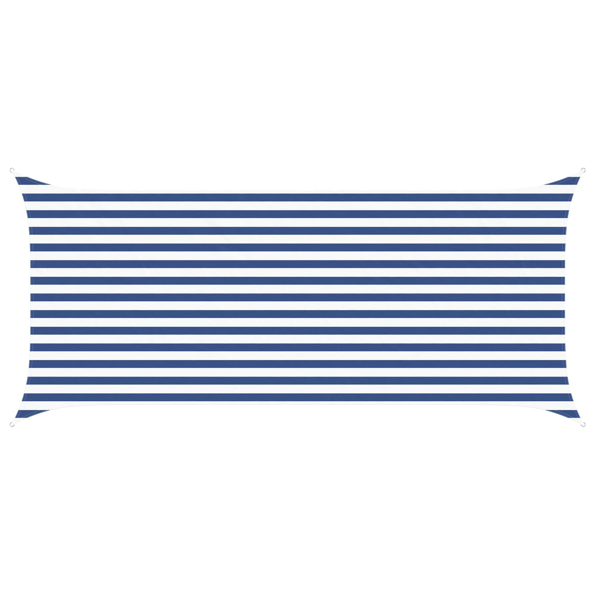 Solskygge sejl Blå og Hvid 2 x 4,5 m 100% polyester Oxford
